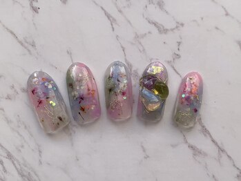 リ ボディ 札幌駅前店(Re Body)/押し花ネイル 8800円