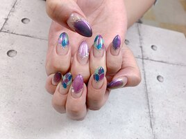 ステンドグラスネイル