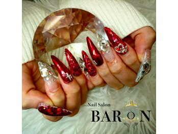 バロン 池袋店(BARON)/キラキラボルドーネイル♪