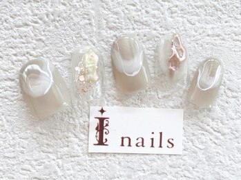 アイネイルズ 梅田店(I nails)/ニュアンスメタリック¥9200