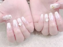 プライズアイリス アイラッシュ 池袋東口店(prize Iris eyelash)/春らしく♪うる艶ワンホンネイル