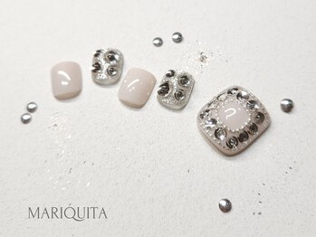 ネイルサロン マリキータ(MARIQUITA)/夏ネイルニュアンスフットネイル