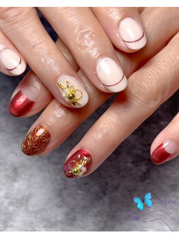 モルフォ 千駄ヶ谷(Morpho)/水引ネイル