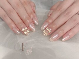 リボン/ワンホンネイル