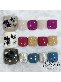 ネイルズアジュール アピタ新潟西店(Nailz Azur)/フット　定額デザインBコース