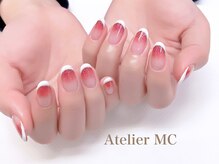 アトリエ エムシー 新富町(Atelier MC)/カラグラフレンチ｜キレイネイル