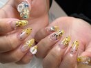 お任せ黄色ネイル