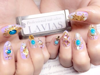 ラヴィアスプラス(LAVIAS+)/【ジェル】10本アートし放題