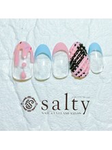 ネイルアンドアイラッシュサロン ソルティ 寺田町(salty)/チョコネイル