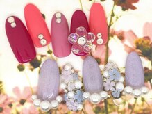 アン ジョーヌドラゴ/【自爪ネイル】春ネイル