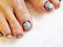 ネイルフロンティア 吉祥寺(NAIL FRONTIER)/夜桜ネイルフット11980円