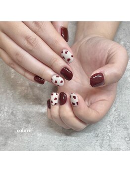 コロレ(colore')/ボルドー×ハート