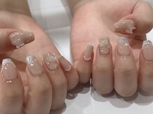 エイト アイラッシュアンドネイル 大宮店(eight)/ベージュ×水色マグネット