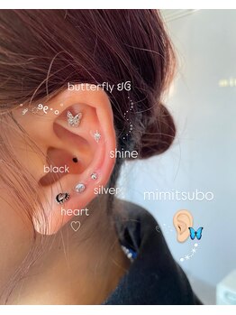 ミネル(MINELU)/耳ツボジュエリーデザイン