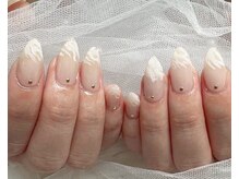 ジェー エス シー ネイル(J.S.C.nail)/フレンチ風/手書きアート/派手