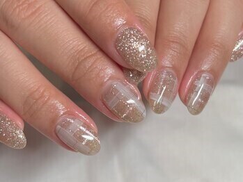 アジュガ(Ajuga.)の写真/ネイル初心者さんも大歓迎♪デザインで悩む方は定額デザインも多数ご用意あり◎期待以上の仕上がりに☆