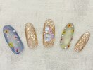 押し花★マグネット★春ネイル