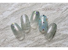 バブル シュガー バイ ネイルクローネ(bubble sugar by.nail crone)/ピュアブルーネイル