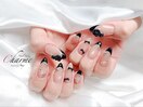 薔薇×リボンネイル
