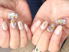 ステンドグラスネイル