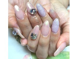 ～キラキラシンプルネイル～