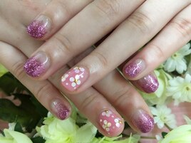 2本アートクーポン★ホロのお花