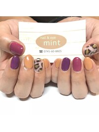 ヒョウ柄ネイル