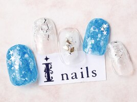 キラキラブルーネイル[吉祥寺]