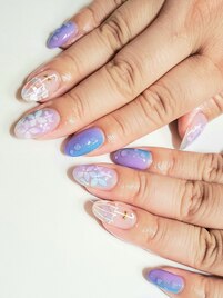 紫陽花ネイル