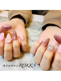 ジェリップのワンカラーネイル