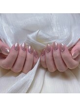 ダイアモンドネイルスタジオ 新宿店(Diamond Nail Studio)/ワンカラー+ストーン