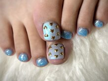 アミュリー ネイル アトリエ(Amury nail atelier)/スタッズ ハート オーロラネイル