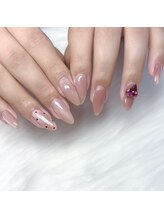 インプレス 鶴見店(Impress)/ピンクバレンタインネイル