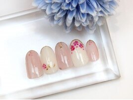 シェルの小花で女子力全開！