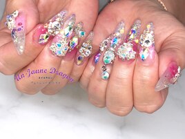 【ロングネイル】キラキラネイル