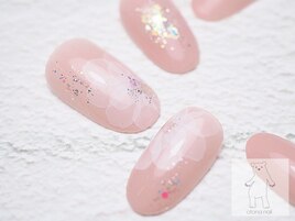 透明感水彩フラワーネイル