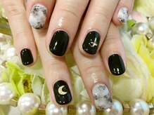 ネイルサロン 爪吉/ブラックをカジュアルに♪