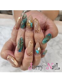 大理石ネイル