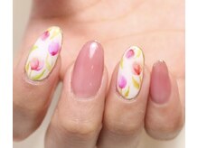 ネイルサロンアンドスクール ミュゲット(mughetto)/水彩フラワー