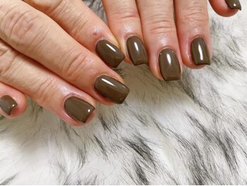 キキネイル たまプラーザ店(kikinail)/ブラウンネイル　秋ネイル