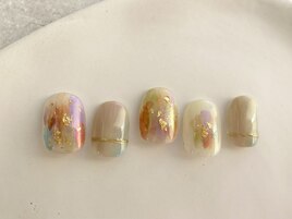 カラフルニュアンスNail