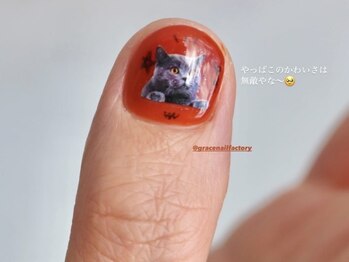 グレースネイルファクトリー(grace'nail factory)/親指アート