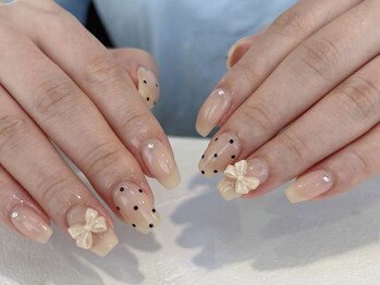 ネオリーブシェリエ 浅草店(Neolive cherie)/ドット×リボンデザイン