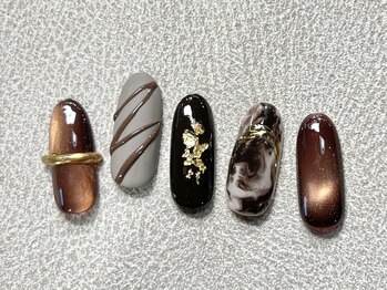 ルナウーナ 谷塚店(LUNAUNA)/バレンタインネイル8250円