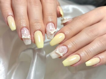 ジョアアンジェ 福島店(joieange)の写真/パーツも種類豊富！フレンチ等の王道デザインやワンホン,韓国ネイルなどSNSで人気のネイルもお任せ下さい★