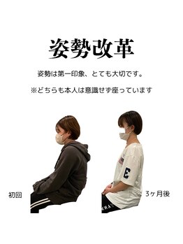 整体院チルアンドママ(CHILL&mama)/姿勢の変化