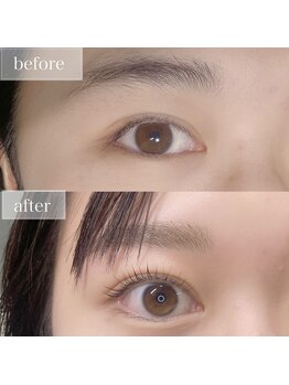 アイベル(Eybelle)/◎まつ毛パーマ：beforeとafter