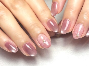 ザ ネイル パーラー 博多駅(The Nail Parlor)/ブライダルにも＊透けフワラー