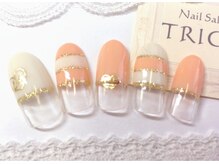 ネイルサロン トリック(Nail Salon TRICK)/オレンジボーダー