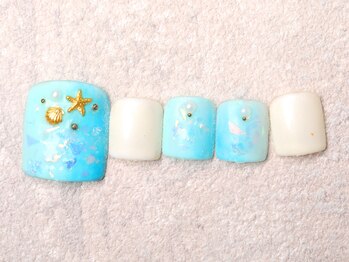 ジュノネイル(juno nail)/seaグラデーション
